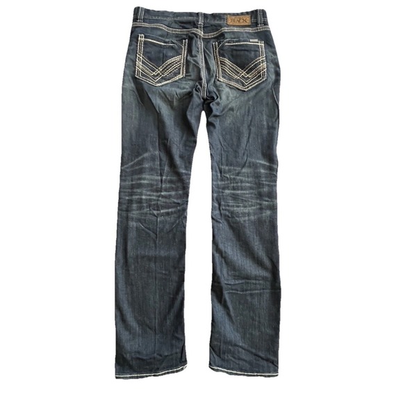 Buckle Black Jeans Mens 34x32 Blue Fit No 9 Straight Leg - Picture 2 of 9